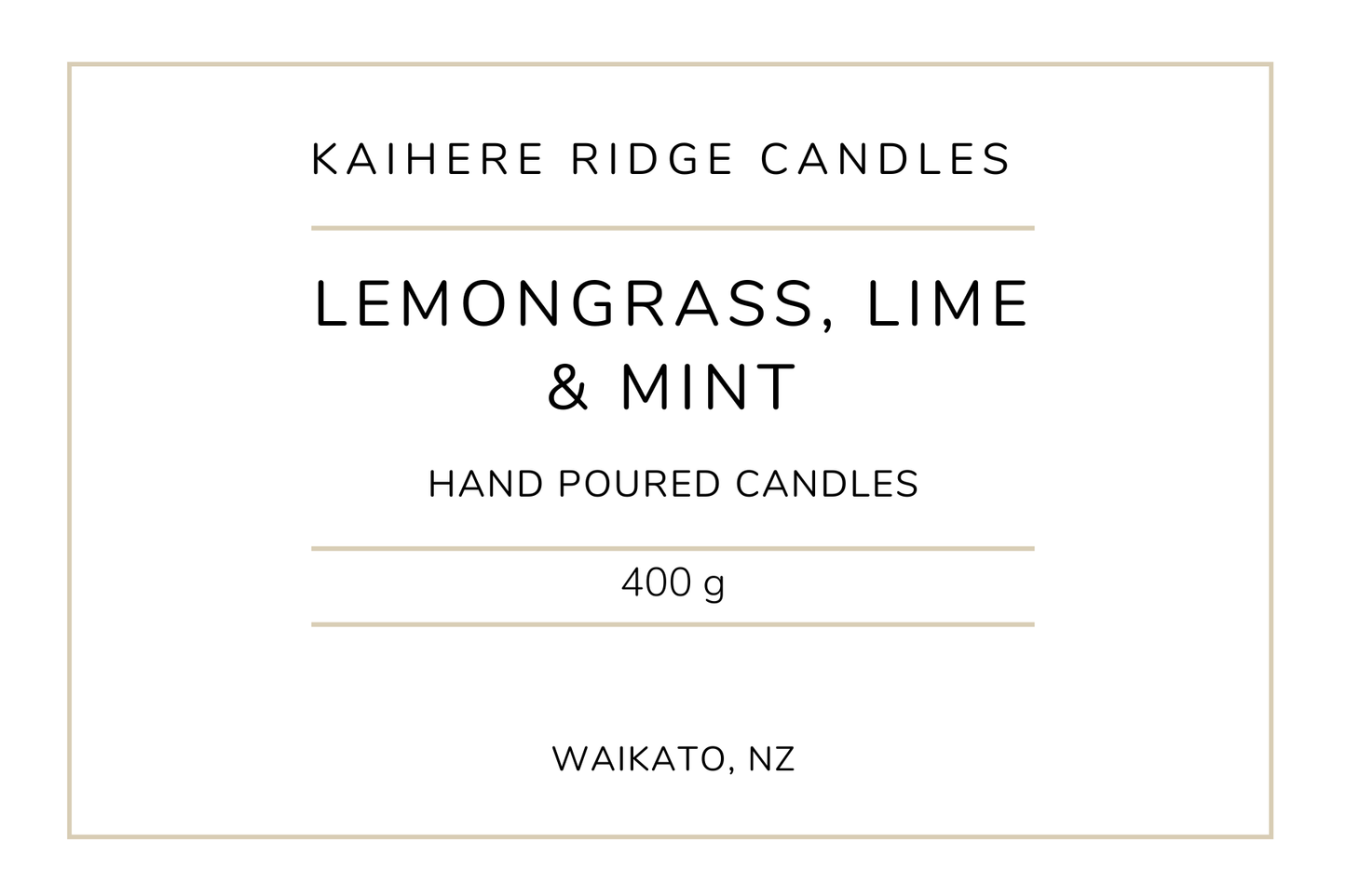Lemongrass, Lime & Mint - Amber Collection
