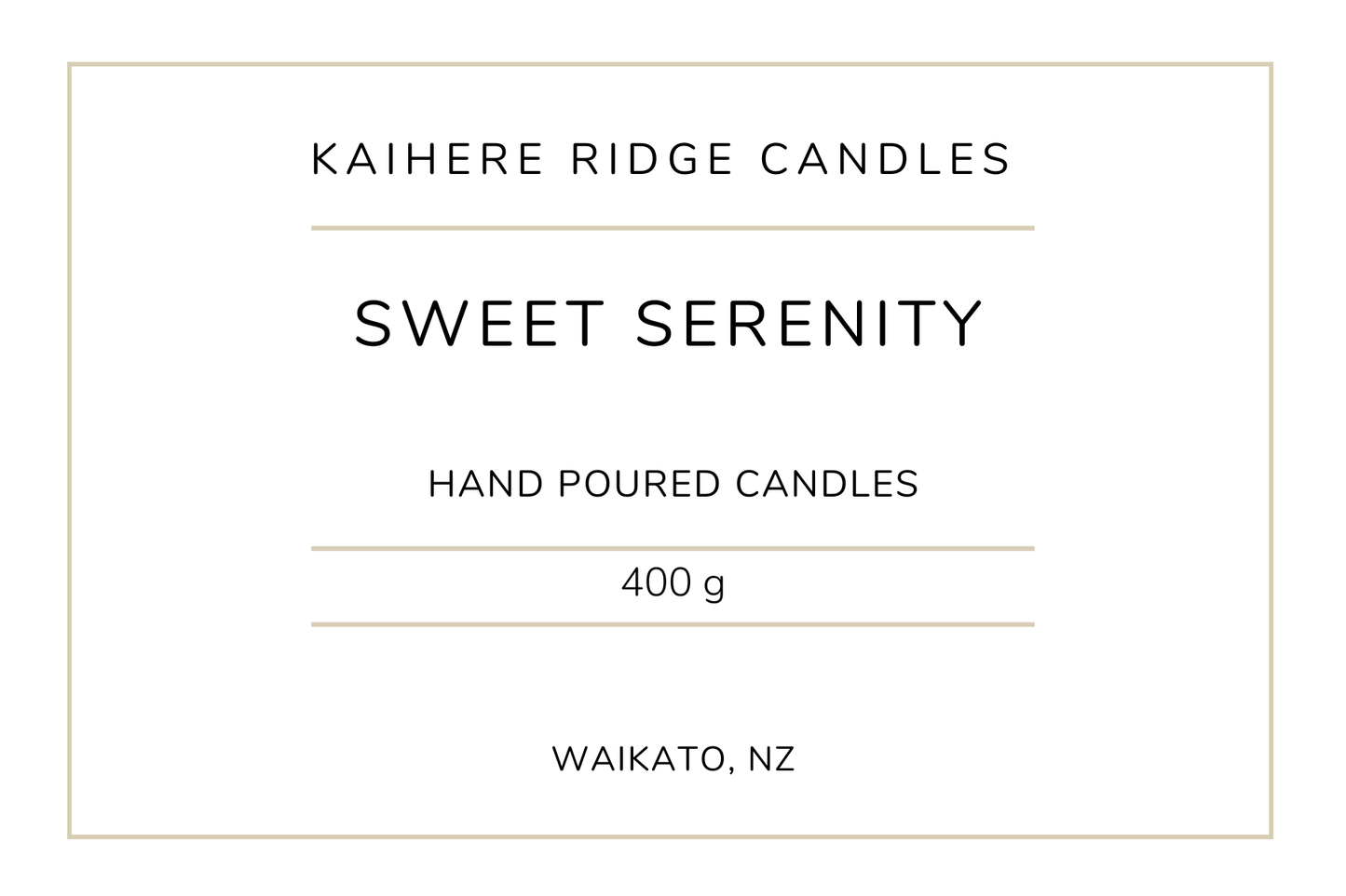 Sweet Serenity - Amber Collection