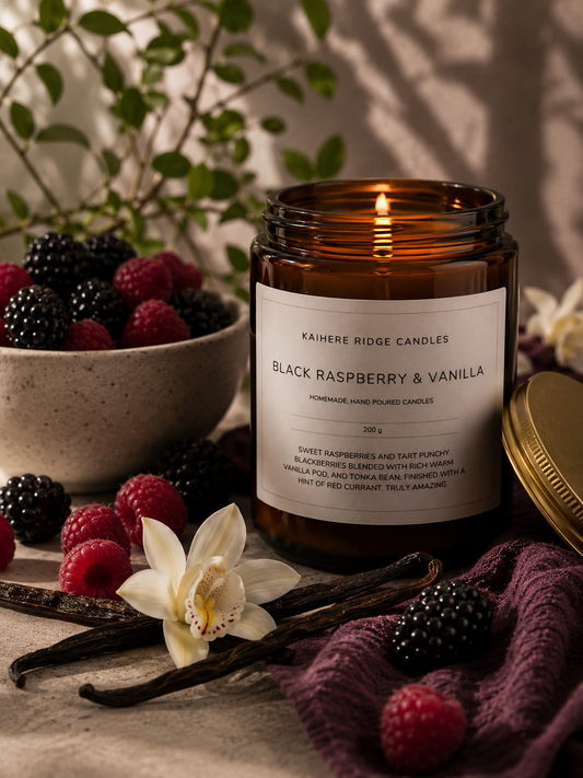 Black Raspberry & Vanilla - 200g Amber Collection