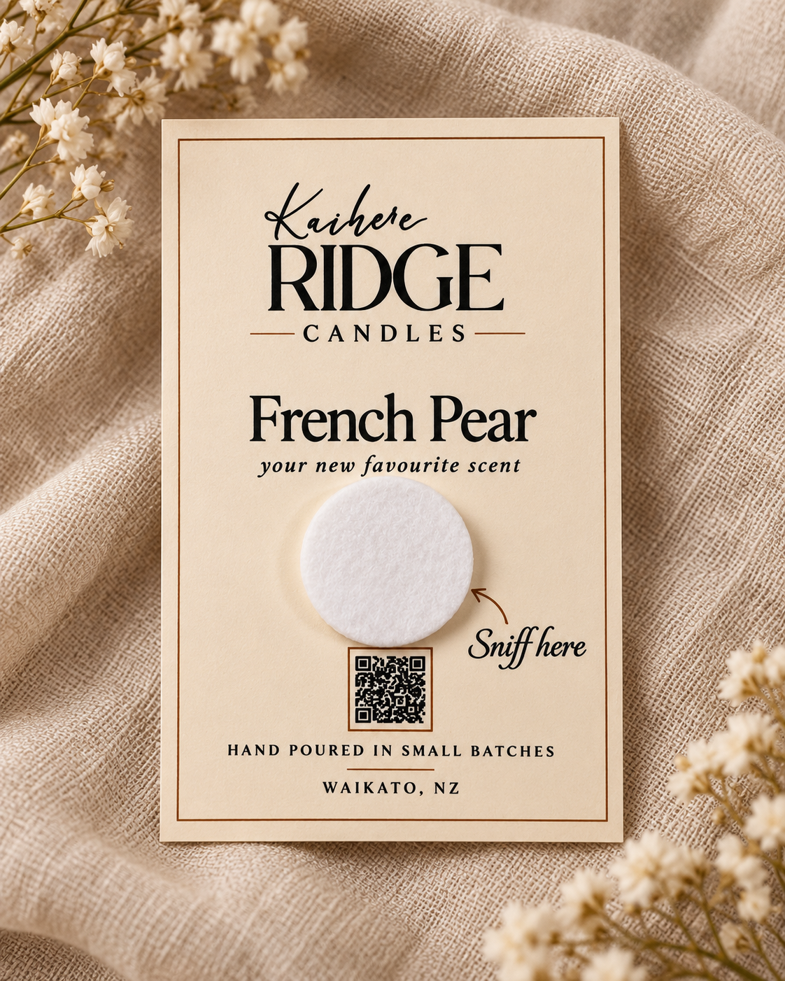 Complimentary Scent Card