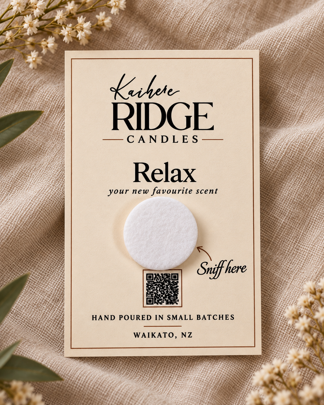 Complimentary Scent Card