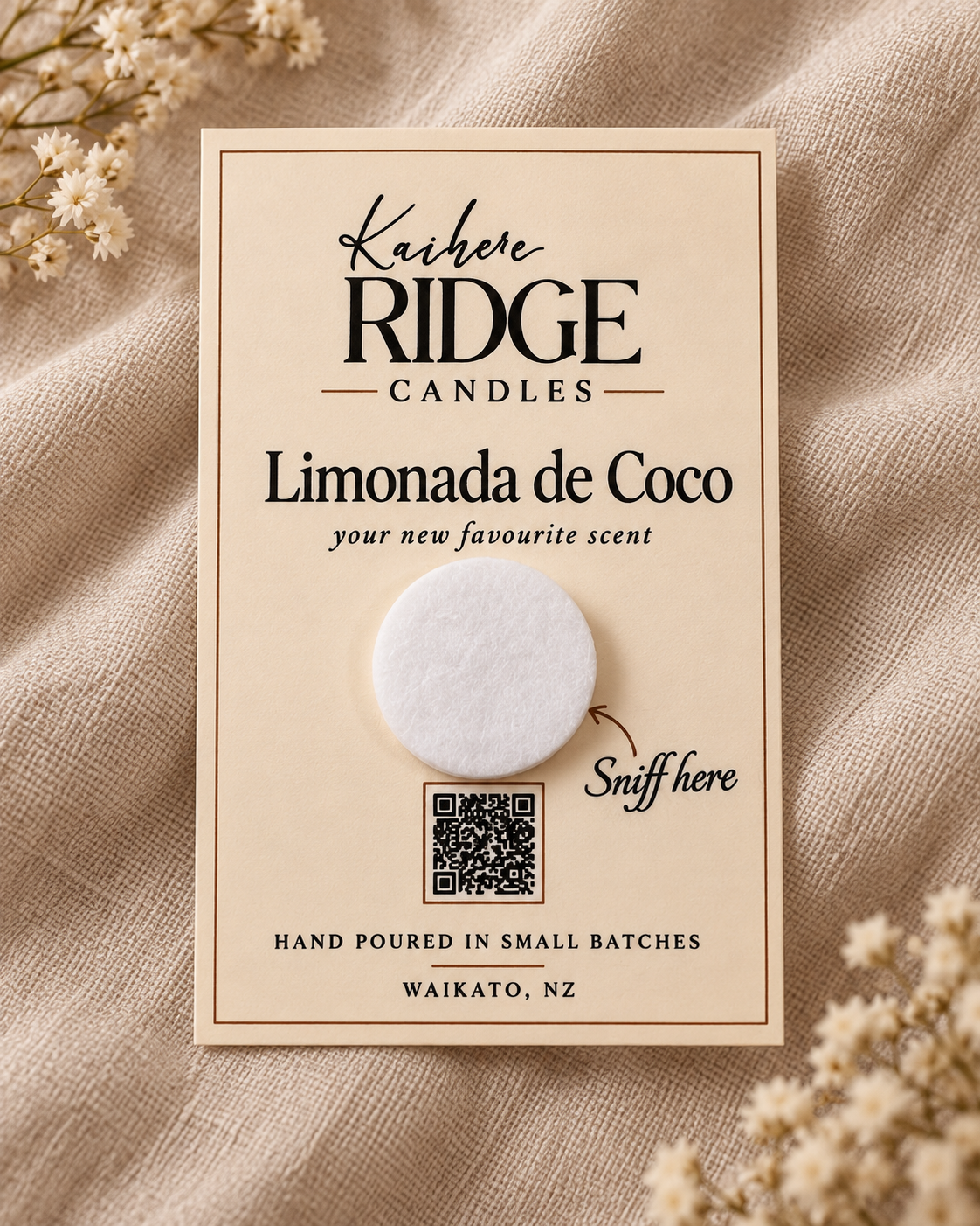 Complimentary Scent Card