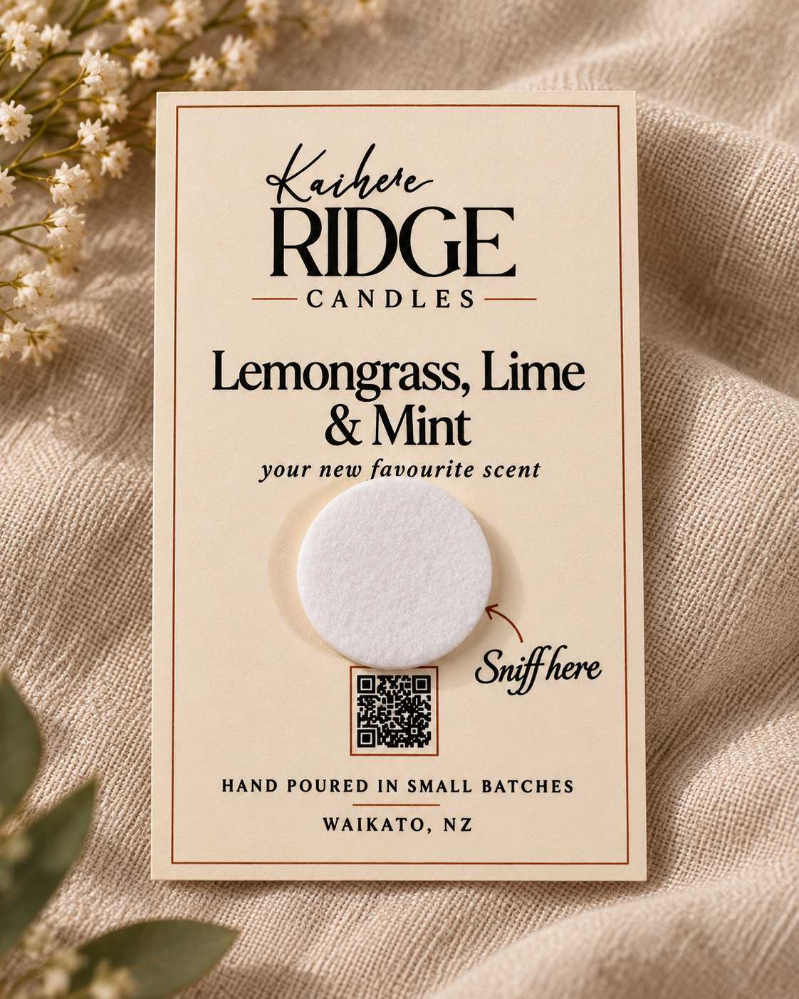 Complimentary Scent Card