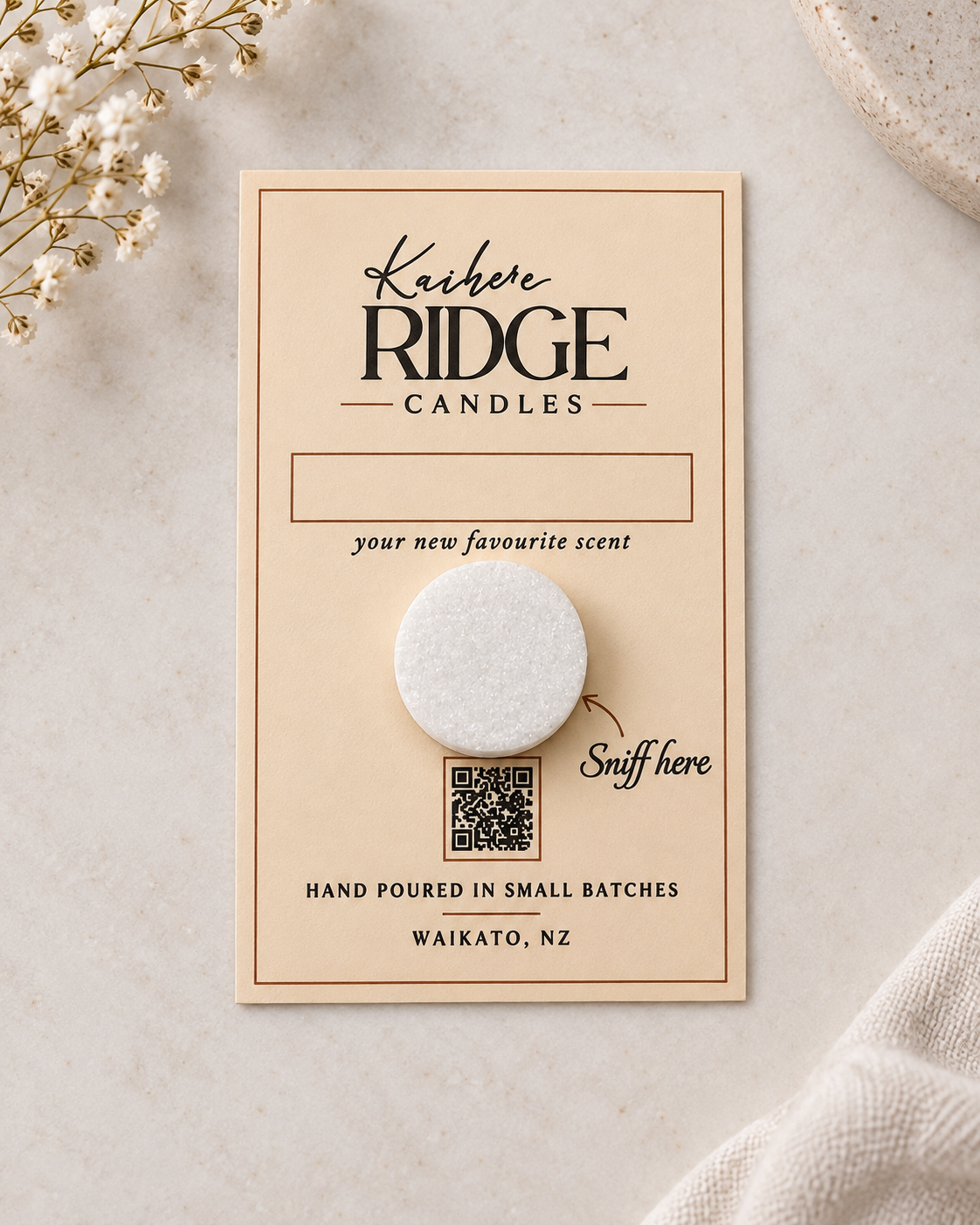 Complimentary Scent Card