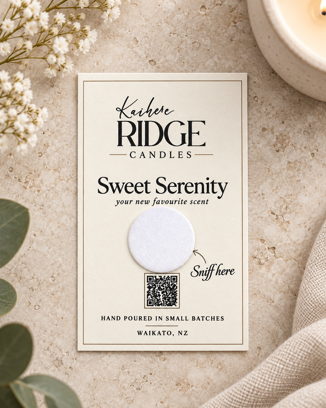 Complimentary Scent Card