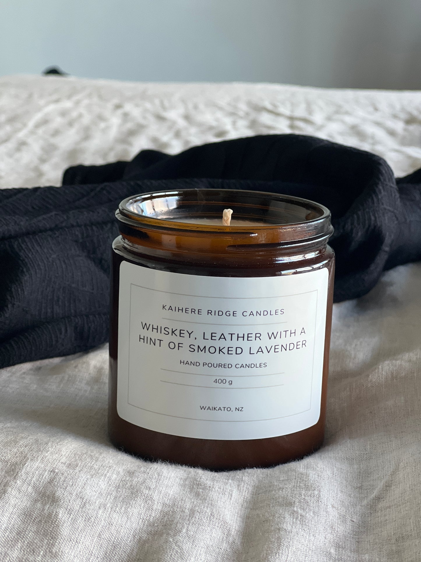 Whiskey, Leather with a hint of Smoked Lavender - Amber Collection