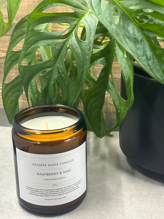 Raspberry & Mint - 200g Amber Collection