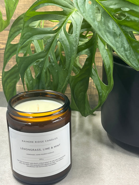 Lemongrass, Lime & Mint - 200g Amber Collection